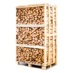 Palette kammergetrocknetes gespalten Eiche Brennholz 25cm – Bild 2
