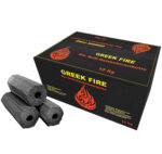 Greek Fire Holzkohlebriketts 10kg - rauchfreie Profi Holzkohle